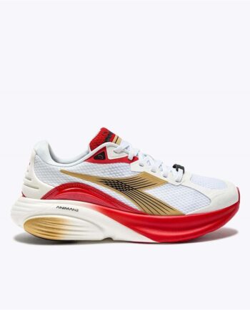 Hvid Diadora Atomo Star Løbesko Rød - Hotrunner